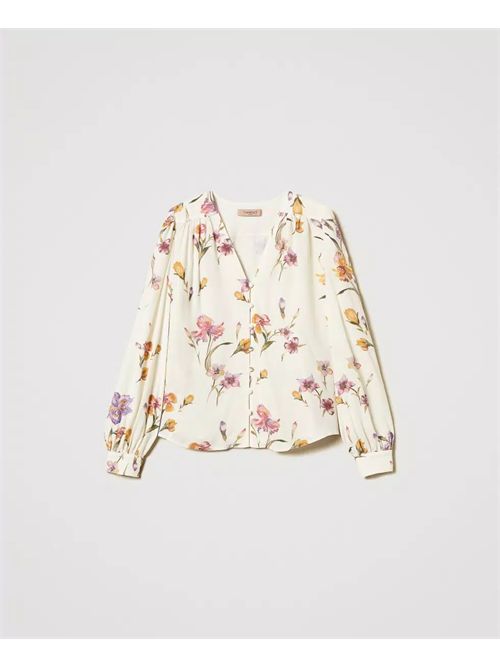 shirt woman flower TWINSET | TP2774/12329